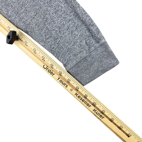 Pittsburgh Steelers T-Shirt Men S Majestic Charcoal Static Marled Raglan - Picture 9 of 9